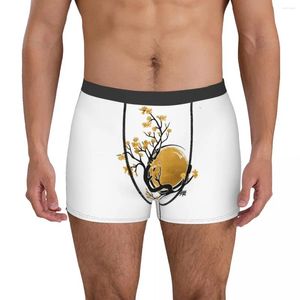 Underpants Exotic Enso Circle e Bonsai 11 Slip da pugile maschile Autumn indossabile Umorismo sottoculleggio vintage grafico