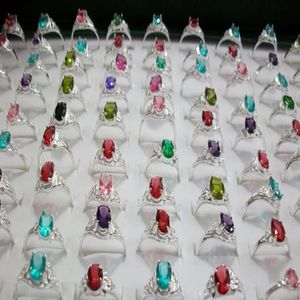 2017 New Fashion Girl Lady Zircon Ring Mixed Order Mixed Multi Style Size 36st Lot Exquisite Design Jewelry235J