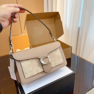 10A Designer Classic Jacquard Fabric Style Polished Pebble Grain Leather Tabby Underarm Handbag Card Seat Regelbundet Crossbody Pickel Cococick_ Väskor