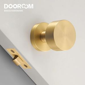 Dooroom Brass Door Set Set Modern Brash Black Nickel Interior Sleid Want Ванная двойная деревянная дверная рычаг набор манекенка проход 231222