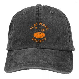 Top Caps Düz Mars Society Beyzbol Kapağı Dünya Modaya Düzenli Kadınlar Yıkanmış Trucker Hat Baskı Çalışan Snapback Hediye Fikri