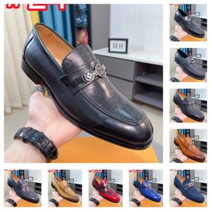 40style Luxury Leather Designer Dress Shoes Men Formal Footwear Slip On Men Loafers Elegant Social Shoe Man Flats Spring Shoes