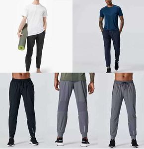 Lulus Designer Long Pants Men Sport Running Align Yoga Outdoor Pockets Slim Fit Sweat Aun