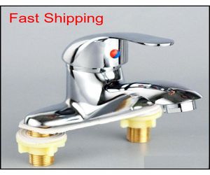 Chrome Bathroom Basin Tap Single Handle Spout Sink Bath Mixer Faucet Cold qylBLu packing20105539071