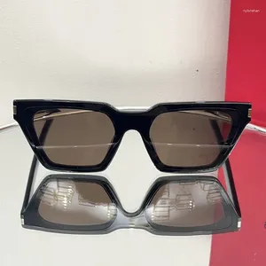 Óculos de sol 2023 Moda Square Cat Eye for Women Retro Brand Design UV400