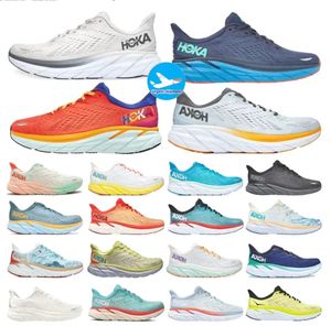 2024 Hoka One Bondi 8 Running Hokas Shoes Womens Platform Trainers Runnnerssneakers Clifton 9 Men Women Blakc White Harbor Mens 36-45