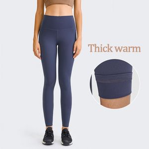 Ll144 com logotipo feminino feminino leggings escondidos com zíper traseiro de ioga de ioga