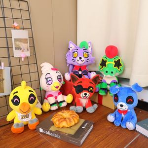 6 Styles 20-25cm New Star FNAF Plush Game Character Freddy's Friends Crocodile Doll Cute Sitting Wolf Chick Puppy Plush Toys Christmas Children's Gift Toy Gifts