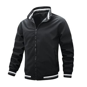 Kvalitet Bomber Casual Jacket Men Autumn Ytterkläder Mandarin Sportkläder Mensjackor för hanrockar Spring 231222