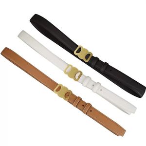 Fashion Smooth Burchle Belt Retro Design Relado de cintura fino para homens largura feminina 2 5cm Genuíno de couro 3 cor opcional alta qualidade2450