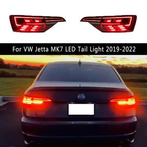 För VW Jetta Mk7 LED-bakljus 19-22 Biltillbehör Taillight Brake Reverse Parking Lampor Bakre lampbelysningsmontering