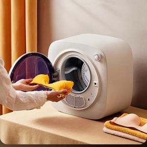 Machines Bear Clothes Dryer 1kg Mini Spin Dryer Underwear Drying Machine 3D Dynamic Drying Drier Machine Cold and Hot Air Laundry Dryer