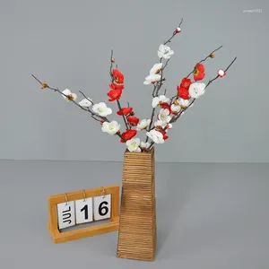 Decorative Flowers Artificial Simulated Plum Blossom Twig Branch For DIY Christmas Garden Accessories Handmade Flower Bouquet Decoration