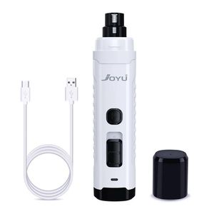 Joyu Electric Nail Clippers för hundar, nagellackare, laddningsbar tyst trimmer med USB -laddning för katter och tassar, nagelvårdsverktyg