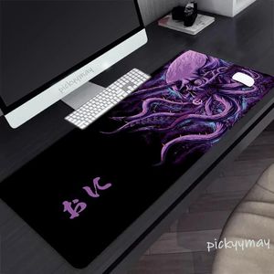 Spoczywa Octopus Duże czarne mozepad gamer mousepads klawiatura matowa biurko bestia bestia komputerowa maty biurka myszy