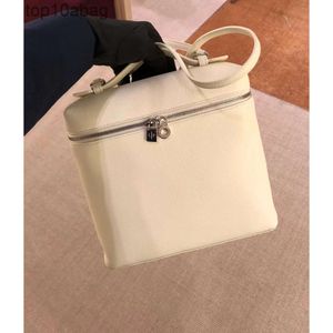 LORO * PIANA BAG LP19 sac à dos sac à dos simple et à la mode décontracté sac à bandoulière unique maille rouge sac à main en peau de vache pour les femmes de haute qualité