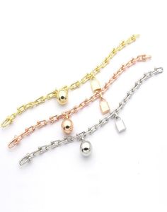 Braccialetti da donna con chiusura a sfera, catena di gioielli di design, catena Bracciale a strato singolo, oro/argento/rosa, marchio completo come regalo di nozze di Natale7385484