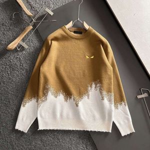 Casual men's fashion Fends FF All-in-one comfy crew neck pullover sweater for men and women