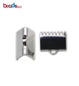 925 Sterling Silver Ribbon Crimp Ends Pendant Connector Ribbon End Clasp for Necklace Bracelet Connector Finding ID3631240365091102176