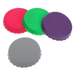 Dinnerware 4 Pcs Energy Drinks Can Sealing Lid Beer Silicone Lids Anti-dust Cover Protective For Soda Covers