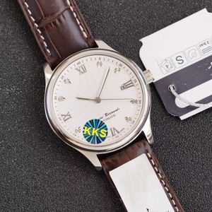 Полностью автоматические механические часы Langi Men, 316 Precision Steel Case, Sapphire Mirror Surface, ремешок для кожи, размер 40 мм, высококачественные роскошные часы