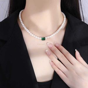 Pendant Necklaces Luxury brand genuine real jewels New Fashion Australian Shell Pearl Metal Artificial Color Treasure Mixed Women's Necklace HighL231225