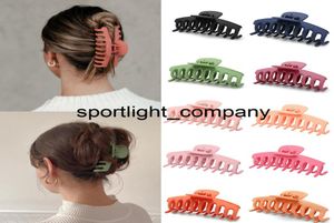 2022 Novo 1pc coreano de cor sólida cabelos grandes garras de cabelo elegantes clipes coloridos caranguejo de cabelo para mulheres meninas