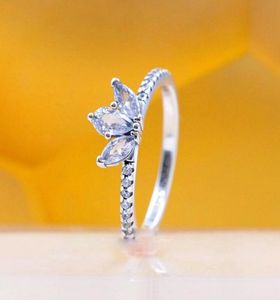 Сверкающее кольцо из стерлингового серебра 925 пробы с гербарием, подходит для ювелирных изделий P, обручальное, свадебное, для влюбленных, модное кольцо для женщин4882098