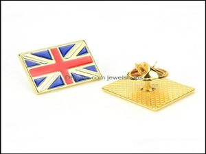 Perni Spille Gioielli Cartoon Union Jack Spilla quadrata rotonda Edificio Big Ben Cabina telefonica Forma Spilla unisex Lega Olio Pai6221198