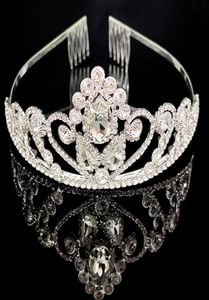 Hair Clips Barrettes Princess Crystal Tiaras And Crowns Headband Kid Girls Love Bridal Prom Crown Wedding Party Accessiories Jew3185257