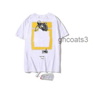 Summer T Mens Designersoff T-shirts Loose Tees Tops Man Casual Luxurys Clothing Streetwear Shorts Sleeve Polos Tshirts White For Salechina Gau9