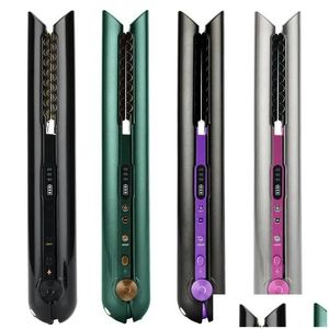 Straighteners Hair Straighteners High Quality Straightener Plasma Straightening Beauty Portable Clip On Curling Iron Drop Delivery Products Care