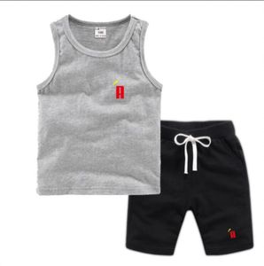 Set di abbigliamento per bambini classici Stampa per bambini estivi per ragazzi abiti per bambini Shorts Shorts Shorts Sust Sust 27T8285445