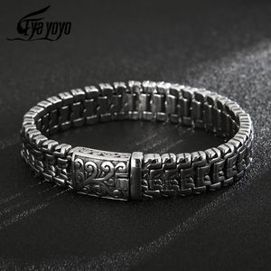 Vintage Chain Link Mężczyzn Bransoletka Multisize punk stal nierdzewna bransoletki Motorcycle Męskie biżuterię