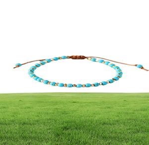 Urok Bracelets Boho 4mm Blue Friendship Bransoletka Cut Surface Metal Kulki Regulowane kobiety 2021 Biżuteria Mężczyźni Bracele5660682