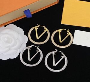 Mix semplici orecchini a bottone designer di marca geometriche famose donne rotonde orecchini di strass di cristallo gioielli della festa nuziale017051103761397