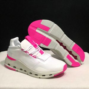 مصمم أحذية رياضية وحش Cloudnova Runnow Shoes Black White Pink Lightwight Lace-Up Lite Outdoor Women Men Size 36-45