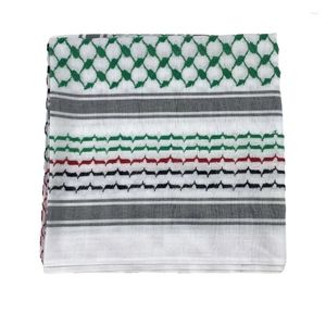 Szaliki męskie shemagh keffiyeh kwadratowy szalik geometryczny Jacquard arabski chusta na głowę wielofunkcyjna z chustki szal na nakrycie głowy