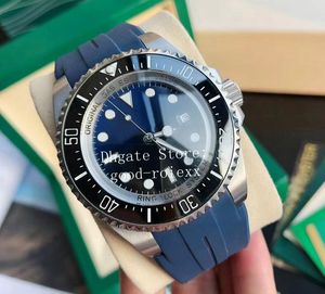 Rubber Strap Watch Men's Automatic Original Cal.8215 Miyota Sea Watches Men 126660 Full 904L Steel Dweller 44mm Sapphire Glass Wristwatches