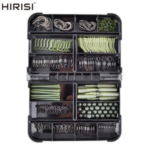 Carp Fishing Tackle Accessories Allin Kit Swivels and Snaps Rubber Anti Tangle Sleeves Fish Hook Stop Beads 231225