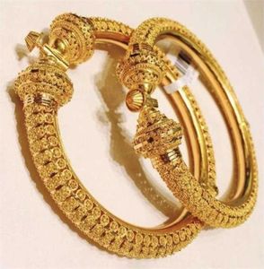 24k Luxury wedding Dubai Bangles Gold Color For Women Girls Wedding Bride India Bracelets Jewelry Gift Can Open 22012488184271548865