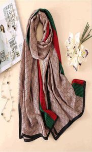 2020 Brand Designer Silk Scarf Female Foulard Bandana Long Shawls Wraps Winter Neck Scarves Pashmina Lady Hijab Luxury New Y12247452072