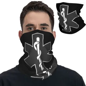 Scarves EMS Star Of Life Bandana Neck Cover Printed Mask Scarf Warm Face Fishing For Men Women Adult Winter