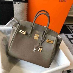 Designer Bags Handbags Tote Women Luxurys Cowneck Togo Leather Size 25 30 35 Elephant Grey Platinum Gold Silver Have Logo