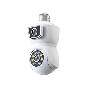 DP41 HD 1080P 2MP bezprzewodowe nadzór światła kamera żarówka PTZ Smart CCTV WiFi Dual Camera z E27