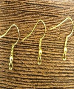 500pcslot Gold Plated Earring Clasps Hooks Finding For DIY Fashion Craft Jewelry Gift 15mm AW2664832793965059