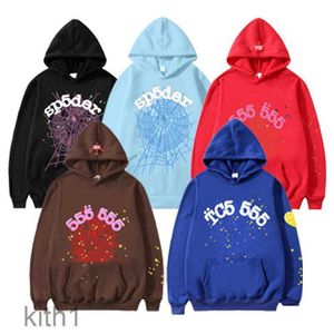 Mens Hoodies Sweatshirts 555 Spider Hoodie Young Thug Fashion Long Sleeve High Quality Foam Print Sp5der Web Graphic Pullover Designer Ikqz