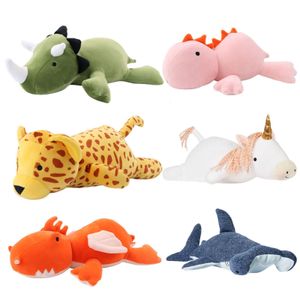 Animali di peluche ripieni di peluche di peluche ripieni da 60 cm nt dinosaur ponderato giocattolo cartone animato personaggio plushhie bambola morbida per bambini ragazze bo dhgod