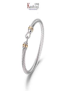 Armband DY Hook Women Fashion Atmosphere Platinum Plated Twocolor ED Wire Hemp Selling Accessories6007310