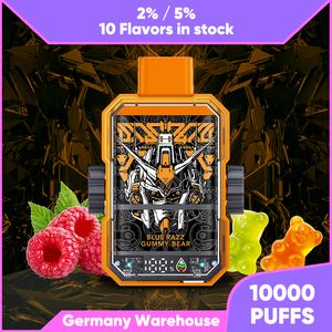 Beliebte Vapes 10000 P Einweg-E-Zigaretten Vapes 16 ml 650 mAh Akku 2 % 5 % wiederaufladbare elektronische Zigaretten ohne Auslaufen 10 K Puff Riesiger Dampf Kostenloser Versand